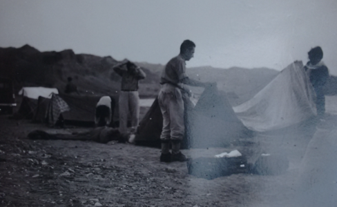 Camp in Eilat, 1958